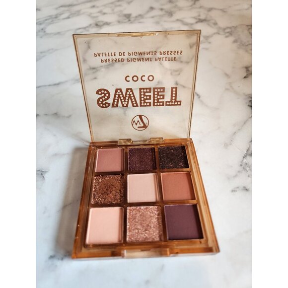 W7 Sweet Coco Eyeshadow Palette With 9 Shimmery & Matte Neutral Shades - Picture 1 of 3